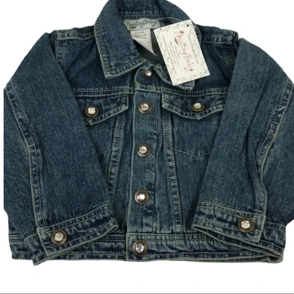 NESTING BABY NWT JEAN JACKET GIRL SZ 6-12 MONTHS - Picture 1 of 6